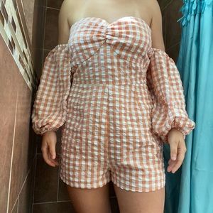 Gingham romper